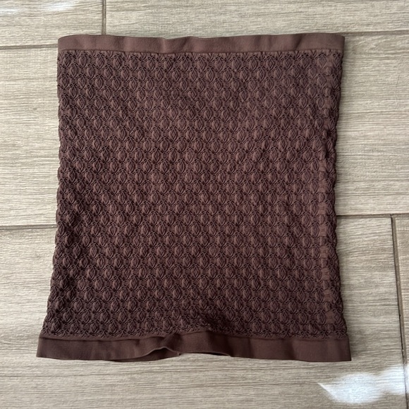 Free People Textured Taupe Tube Top Size M/L NWOT - Picture 7 of 7